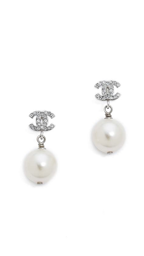 chanel pearl earrings price|pre owned chanel earrings.